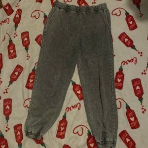 Grey sweatpants